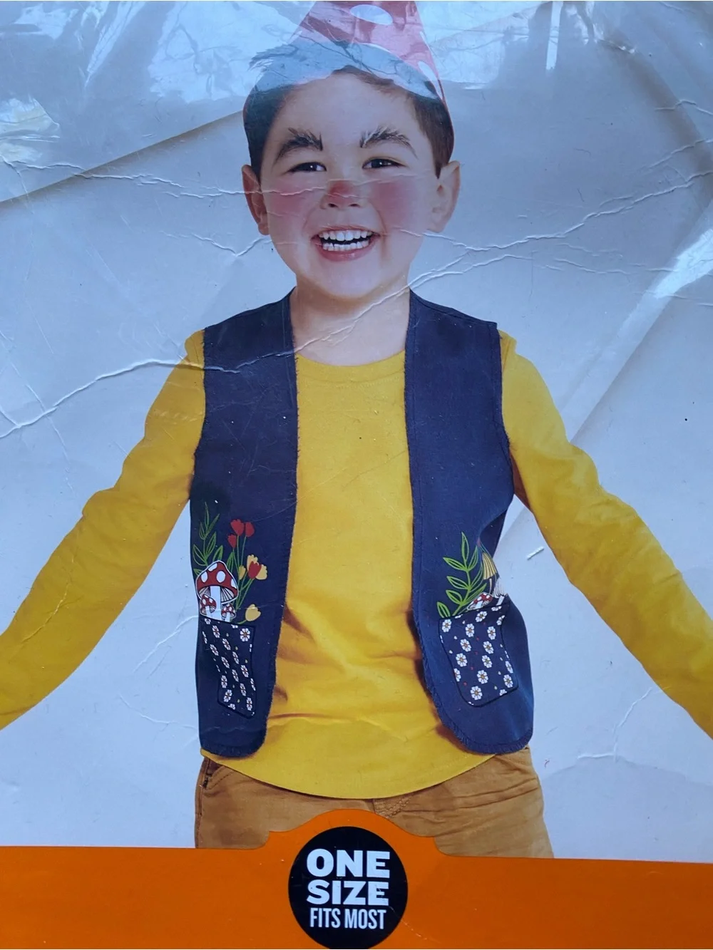 New Hyde & Eek! Halloween Toddler Gnome Costume Vest & Hat